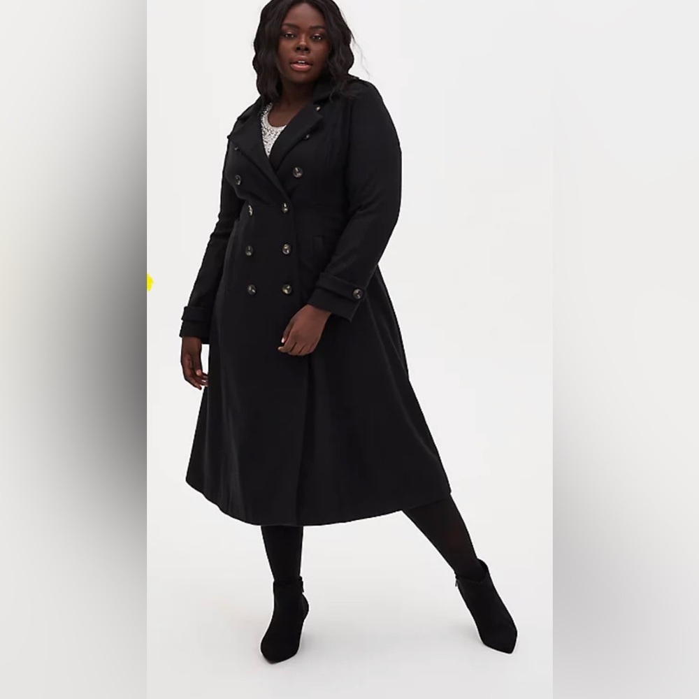 Torrid Wool Fit and Flare Coat - size 3